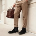 thumbnail image 3 of Botas Chelsea de Cuero Gamuza para Hombre Bruno Marc Negro US15, 3 of 9