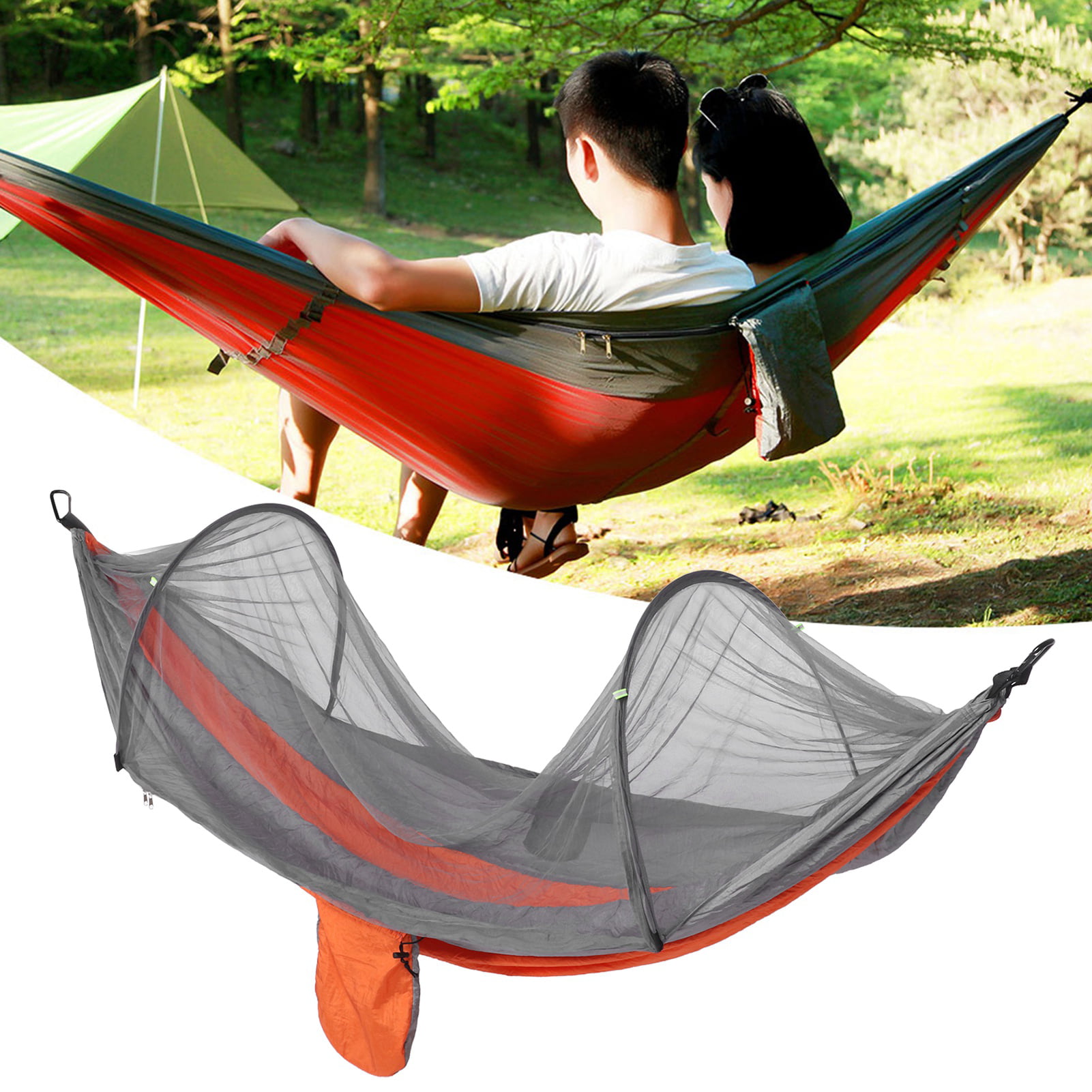 Travel Outdoor Hammock Camping Hiking Picnic Swing Hanging Bed With Mosquito Net 