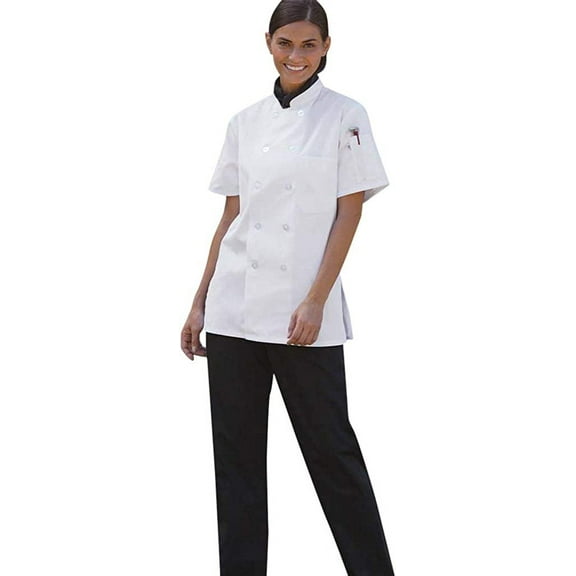 Uncommon Threads Tahoe Women's Fit Chef Coat, White, M