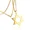 Gold Color, variant on Trendy Hexagram Pendant Necklace for Man High Quality 14K White Gold Star of David Shape 24" Link Chain Male Jewelry