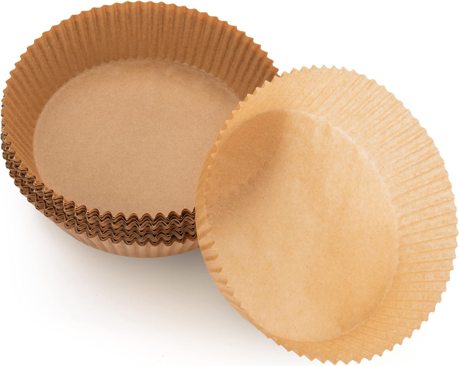 JJEAN-Air Fryer Liners Disposable Parchment Paper, 100 Count - Round 6-7 Inch, Non- Stick Parchment Paper Sheets Liners For Air Fryers 2-5 Quart - 6.3" Round - 100CT