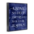 thumbnail image 2 of Stupell Industries Contemporary Romanic Ocean Love Serif Text Watery Background Black Framed Giclee Art, 11 x 14, by Lil' Rue, 2 of 7