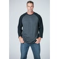 thumbnail image 2 of Liberty Blues Men's Big & Tall Crewneck Raglan Tee, 2 of 2