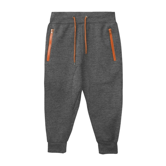 Ma Croix Mens Capri Joggers with Zipper Pockets Fleece Activewear Sports Shorts Pants