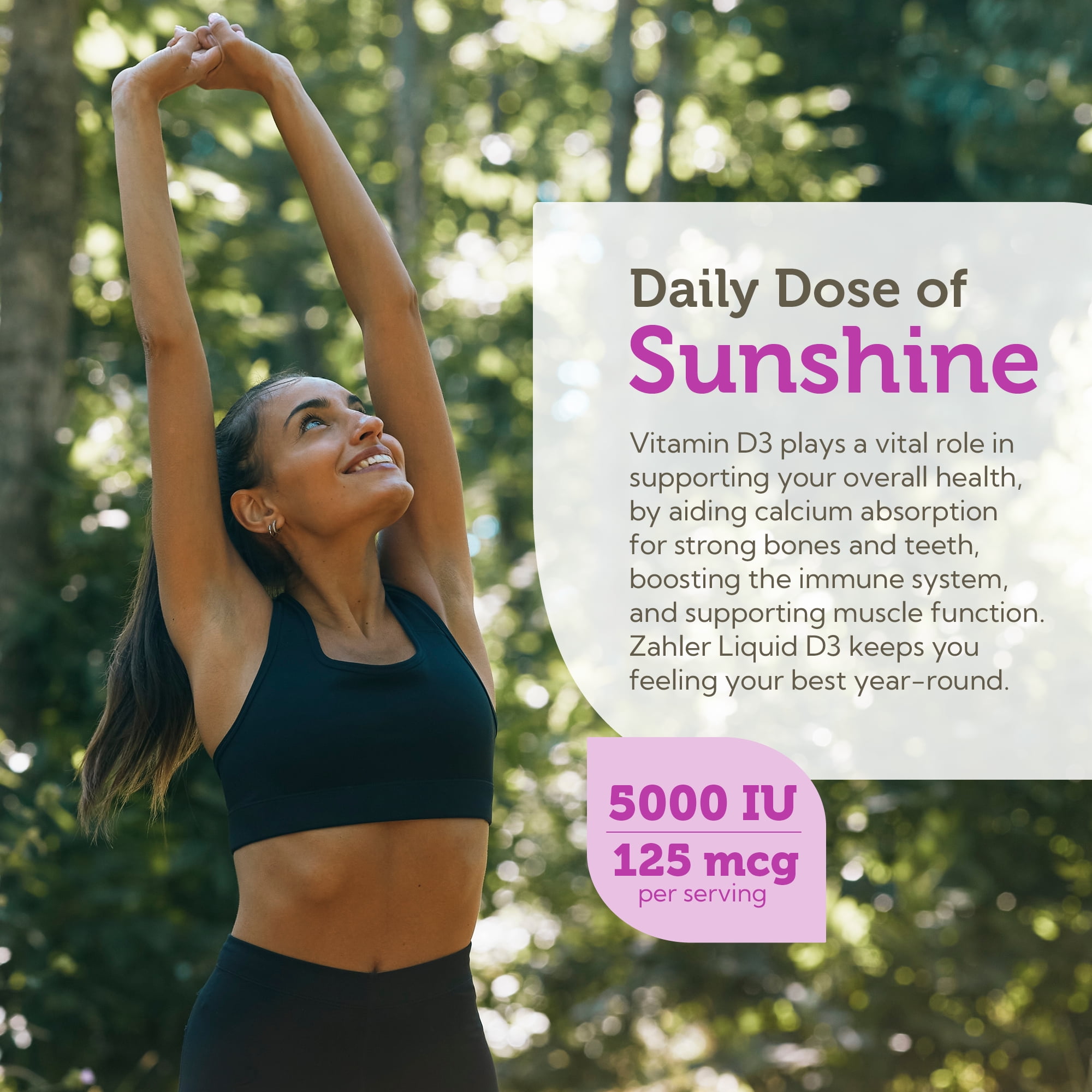 Zahler Vitamin D3 Liquid Drops 5,000 IU, Advanced D3 Formula, Immune Support, Bone Health, Easy One-Drop Daily Vitamin Supplement