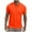 Orange, variant on Besolor Mens Summer T-Shirt Collared Short Sleeve Button up Basic Tees Solid Color Workout Sports Athletic Tops