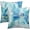 Blue Floral, variant on Primitive Throw Pillow Covers 16x16 Inch Western Star Pillowcase Cushion Cover Vintage Home Decor Pillow Case Red Check Star Cotton Pillow Cover for Couch,Set of 2