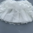 thumbnail image 6 of Girls Uniform Skirts Pleated White Tutus Skirt for Girls, Girls Lace Mesh Skirts, Toddler Kids Layered Tulles Elastic Skirt, Princess Dress for Ballets Dance Skater Skirt for Girls White 2Y, 6 of 9