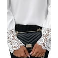 thumbnail image 4 of Gvmfive Women Casual Long Sleeve Lace V Neck Tops, 4 of 4