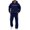 Navy&1080, variant on CONFREE Mens Sweatsuit 2 Peice Sets Lined Sweat Suit for Men Letter Graphic Y2K Hoodies Sweatpants Outfits Warm Fall Winter Track Suits Set