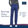 thumbnail image 5 of Cherokee Workwear Professionals Women's Scrubs Pant Mid Rise Straight Leg Pull-On Cargo WW170, 5 of 6