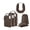 Charcoal Gray, variant on Compression Packing Cubes for Travel Luggage, 6 Pcs Lightweight Suitcase Storage Organizers with Neck Pillow and Laundry Bag, Black