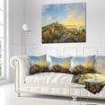 thumbnail image 2 of Designart Untouched Romantic Beach of Sri Lanka - Landscape Printed Throw Pillow - 18x18, 2 of 4
