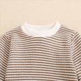 thumbnail image 5 of TOWED22 Unisex Baby Boy Girl Romper Waffle Onesie Clothes Long Sleeve Bubble Oversized Romper Bodysuit Top,Brown,3-6 M, 5 of 9
