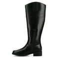 thumbnail image 2 of Journee Womens Dressage Round Toe Knee High Inside Zipper Casual Comfort Riding Boots, 2 of 8