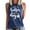 Navy, variant on Odeerbi Tank Top for Women Sleeveless Cami Tops Fashion 2025 Casual Printed Ladies Round Neck Vest T-Shirt Claret