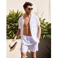 thumbnail image 2 of Conjunto De Camisa Para Hombre Casual Vacaciones Playa Moda, 2 of 7