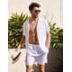thumbnail image 2 of Conjunto De Camisa Para Hombre Casual Vacaciones Playa Moda, 2 of 7