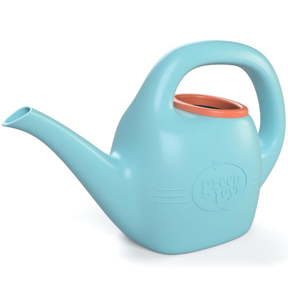 Green Toys: Watering Can - Blue - Toy Gardening & Plants Tool, Pour-Flow Spout, Beach-Bath-Outdoor, Nature Play, Recycled Material, Kids-Toddler 18mo