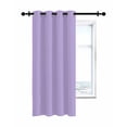 thumbnail image 7 of Minimalist Solid Color Thermal Insulated Blackout Curtains for Bedroom 24 Length Pure Lavender Purple Simple Room Darkening Curtain 1 Panel Grommet Window Curtain Drape for Living Room Nursery Room, 7 of 7