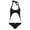 Black, variant on Maternity Swimsuit For High Waisted Bikini Bathing With And Full Coverage Support Two Piece Maternity Swimsuit