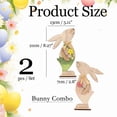 thumbnail image 3 of JHEHF Easter Day Table Decorations Sign 8.2 Inch Rabbit Wooden Tiered Tray Mantle Tables Centerpieces Ornaments Decor Party Collection Birthday Gift, 3 of 9