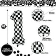thumbnail image 2 of Numer Balloon Isndare a cuadros, 1 lámina negra y blanca de 40 cm, 2 of 7