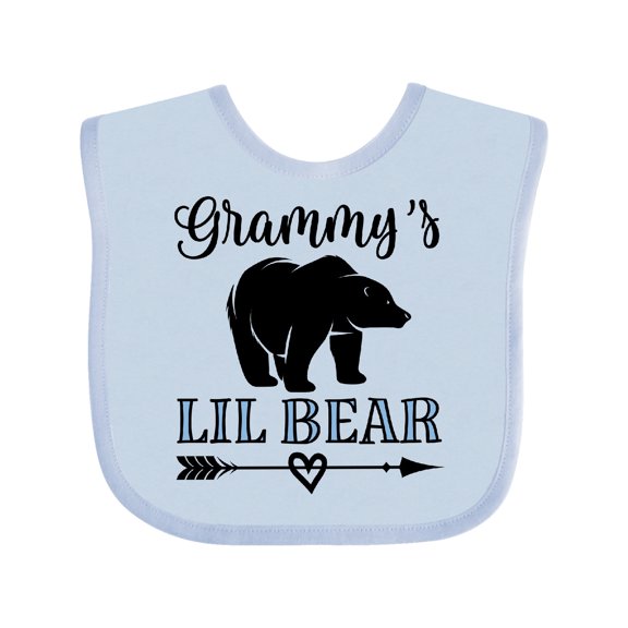Inktastic Grammy Lil Bear Grandson Boys Baby Bib
