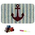 thumbnail image 2 of Latch hook rug kit,latch hook cushion kits,Sailboat And Anchor Latch Hook Rug Kit for Adults Crocheting Carpet Rug Yarn Sofa Cushion Mat Tapestry DIY Carpet Arts Crafts 50×38cm/20*15in, 2 of 19