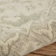 thumbnail image 5 of Ox Bay Epoch 10' x 14' Hand-Tufted Wool Indoor Area Rug, Green/Beige Medallion Design, 5 of 9