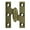 Antique Brass, variant on deltana 2'' h x 1.5'' w butt/ball bearing single door hinge