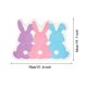 thumbnail image 3 of Alfombrilla de Baño de Pascua, Diseño de Conejito y Corazón, Microfibra Suave y Cómoda, Base Antideslizante, Absorbente E Impermeable, Ideal para Baño, Sala de Estar y Decoración Navideña. Tamaño: 50, 3 of 5