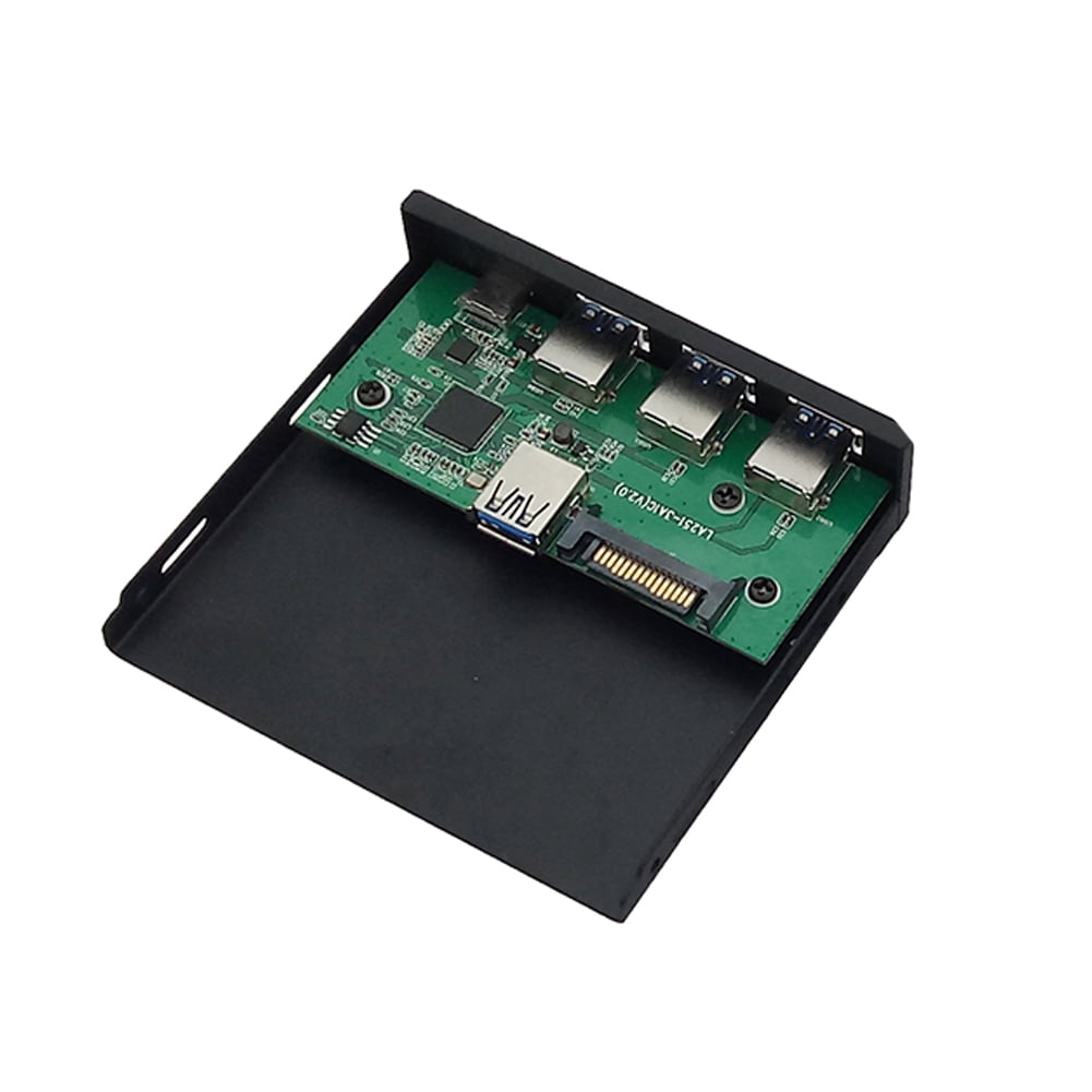 Megalia 5 Port Front Panel TYPEC 2 USB 3.0 5.25/3.5 inch Floppy Bay