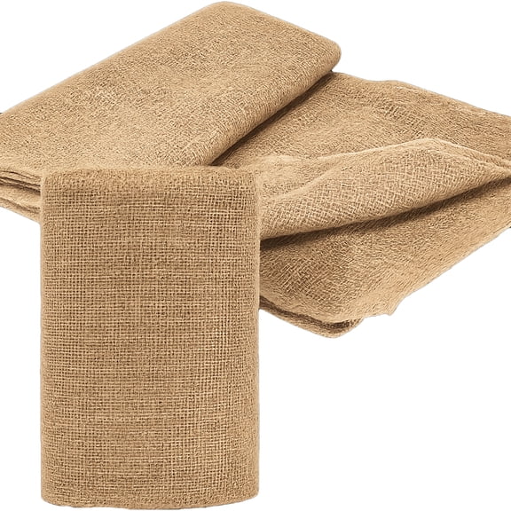 Deally Burlap Roll 19.7" x 9.8ft, Gardening Burlap Roll,Multipurpose Burlap Fabric for Tree Wrap, Weed Barrier, Farmhouse Decor and Crafts