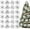 Sliver, variant on 24PCS Christmas Poinsettia with Clips Glitter Artificial Flower Winter Party Supplies for Xmas Tree Ornament Wedding Birthday Wreath Decoration