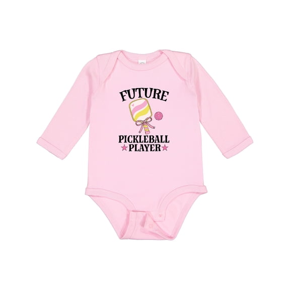 Inktastic Future Pickleball Player Girls Girls Long Sleeve Baby Bodysuit