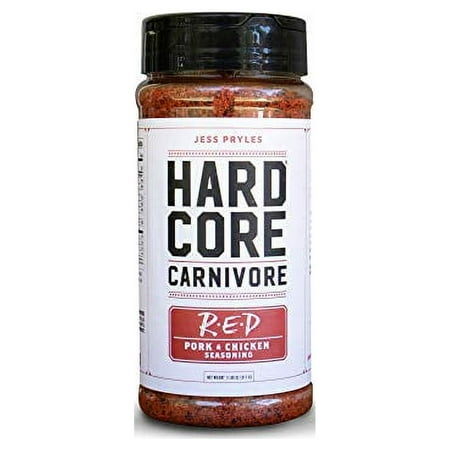 Hardcore Carnivore Red: pork  chicken & BBQ seasoning (Large Shaker)