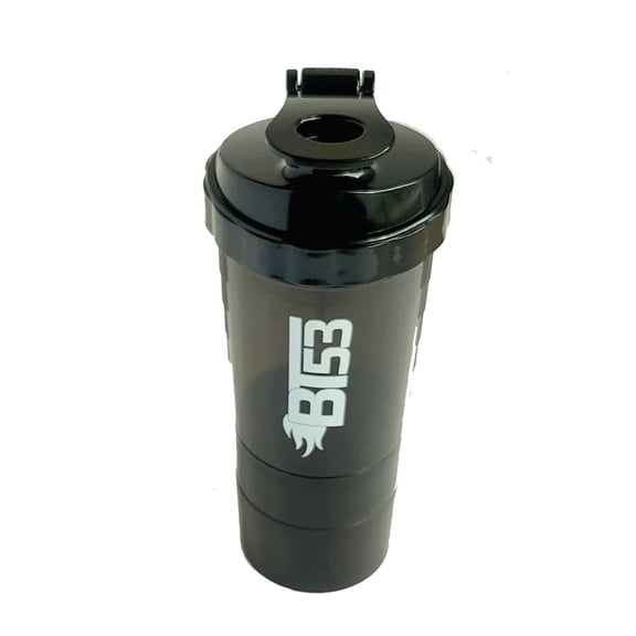 BT53 Protein Blender Shaker 500ML Black Blender Bottle with Protein Powder Storage