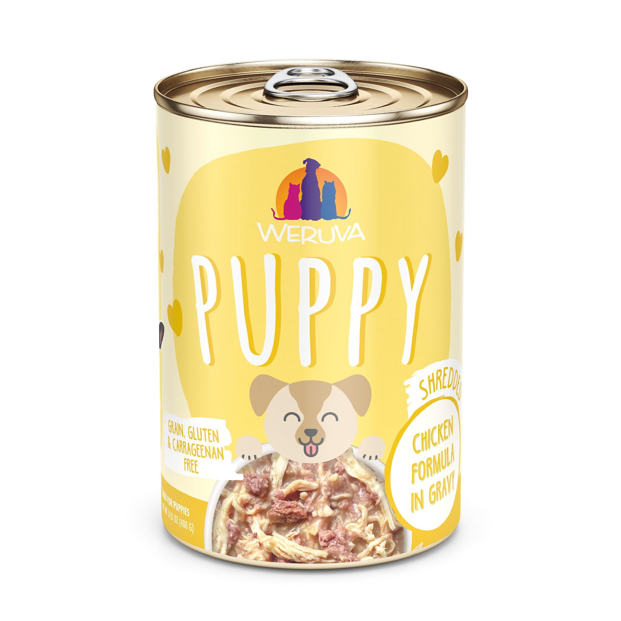 Weruva Puppy Chicken Formula in Gravy Wet Dog Food, 14 oz., Case of 10
