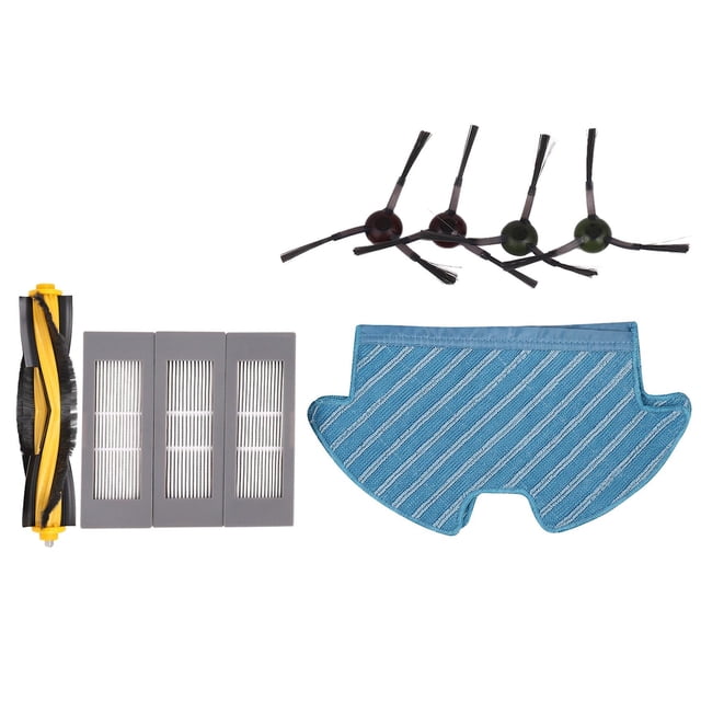 4 cepillos laterales + 3 filtros para paño de fregona Ecovacs Deebot Ozmo