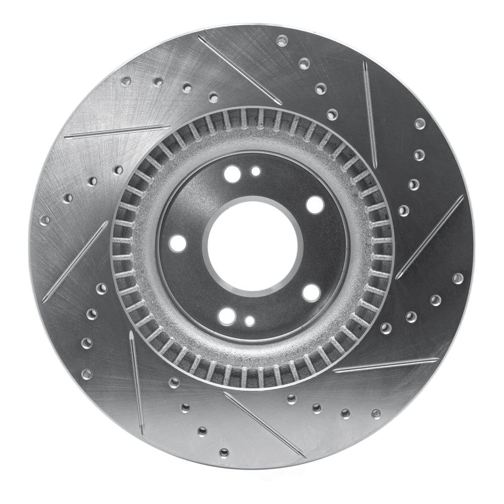 Dynamic Friction Company 631-03030L DFC Brake Rotor - Drilled And Slotted - Silver