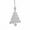 Clear-B, variant on JeashCHAT Christmas Ornaments, Acrylic Clear Crystal Snowflake Star Hanging Ornaments Pendant Christmas Tree Decorations Xmas Wedding Party Home Decor