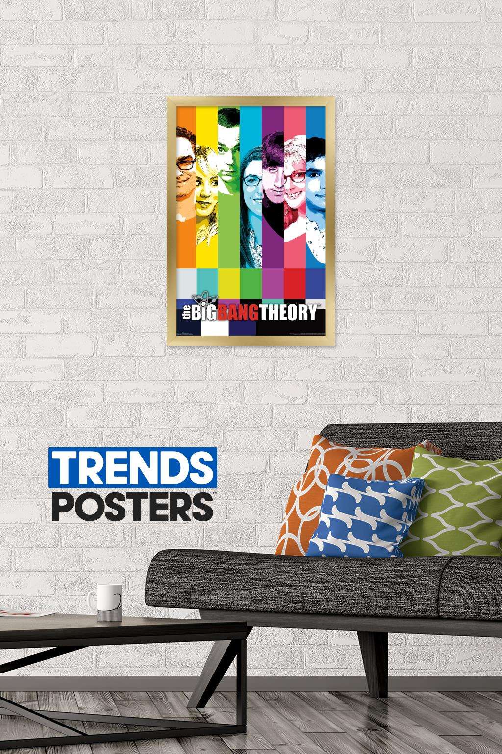 The Big Bang Theory - Signal Wall Poster, 14.725" x 22.375", Framed