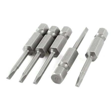 

Unique Bargains 5 Pcs Gray Metal 2mm Magnetic Head Triangle Screwdriver Bits 2 Length