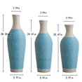 thumbnail image 7 of Hearthora 3-Piece Decorative Floor Vase Set, White & Blue PVC Vases with Classic Design for Living Room, Hallway & Entryway, 7 of 7