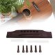 thumbnail image 5 of Tuerca de guitarra de plástico, 9 piezas, clavijas de palisandro para guitarra, cejuela de guitarra de madera, cejuela de guitarra, eficiencia óptima, 5 of 9