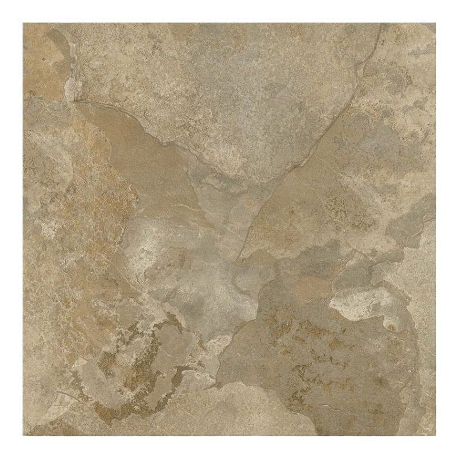 NEXUS Light Slate Marble 12x12 Self Adhesive Vinyl Floor Tile - 20 Tiles/20 Sq.Ft., 2 pack