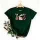 thumbnail image 4 of Mujeres Manga Corta de Verano Tops Pascua Impresa Cuello Redondo, Blusa de Moda Casual para la Primavera, 4 of 5