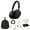 Black, variant on Sony WH-1000XM5 Noise-Canceling Wireless Over-Ear Headphones (Silver), 30 Hours Playback Time, Hands-Free Calling, Alexa Voice Control - Kit with Charging Cube