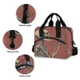 thumbnail image 5 of Lunch Bag Portable Crossbody Meal Bag Cooler Bag Insulated Lunch Bag Food Bag Handheld & Crossbody Design Skeletons and Big Butterflies, 5 of 6